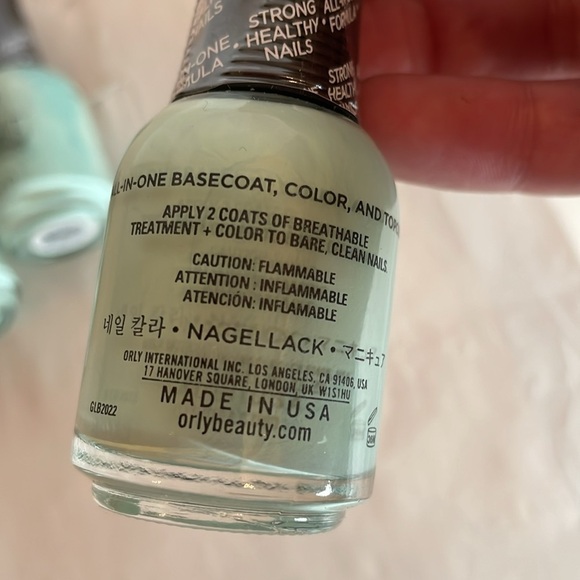 3 bottles of Orly Breathable Nail polish Pastel Mint green Creme .6 fl oz 20917 - Picture 7 of 10